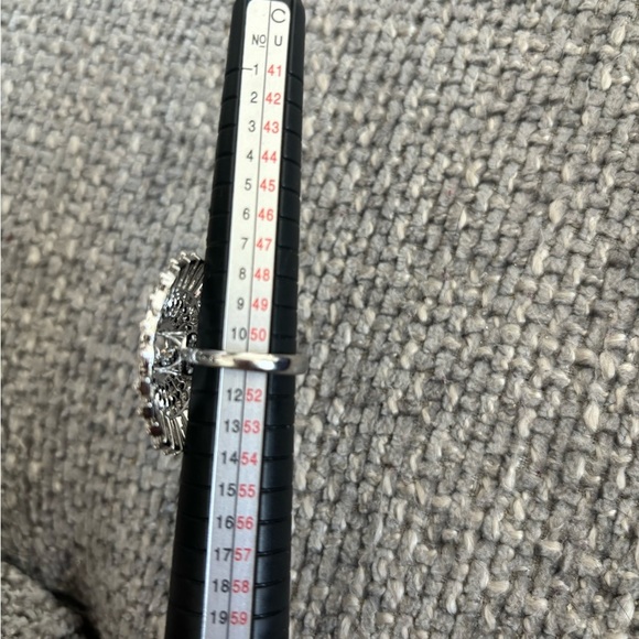 Swarovski Sparkling Dance Dial Up ladies ring rhodium plated 52 brand new ! - Picture 10 of 12